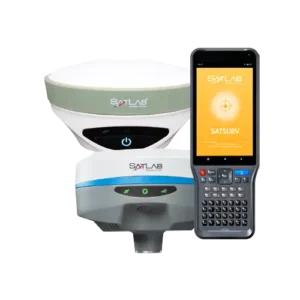 GNSS MARCA SATLAB BASE Y MOVIL - SL900 BASE con RADIO INTERNO + SL7 MOVIL con CONTROLADORA